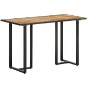 vidaXL Eettafel 120 cm ruw mangohout