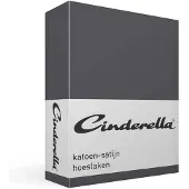 Cinderella Hoeslaken Anthracite (Satijn)-180 x 220 cm