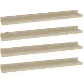 vidaXL Wandschappen 4 st 60x9x3 cm sonoma eikenkleurig
