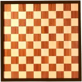 Engelhart Schaak- en Dambord Ingelegd Hout 47x47 cm – Dubbelzijdig Bordspel – Schaak- en Damspel Bord –