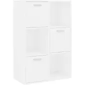 vidaXL Opbergkast 60x29,5x90 cm bewerkt hout wit
