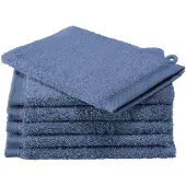 De Witte Lietaer Washandje Contessa Sapphire Blue (set van 6)
