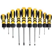Toolland Set van 10 schroevendraaiers