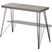 vidaXL Wandtafel 90x30x71,5 cm grijs