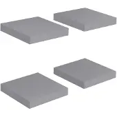 vidaXL Wandschappen zwevend 4 st 23x23,5x3,8 cm MDF grijs