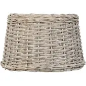 Clayre & Eef lampenkap hang ø 30x19 cm / e27 - bruin - rotan