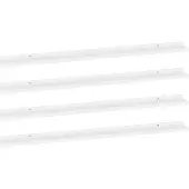 vidaXL Wandschappen 4 st 115x9x3 cm wit