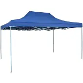 vidaXL Professionele partytent, inklapbaar, 3x4 meter, staal, blauw