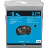 M-Wave Fietsgarage xxl - beschermende peva fietsgarage voor alle standaard fietsen, scooters - 230x135x65 cm - tarpaulin materiaal - zwart