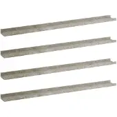 vidaXL Wandschappen 4 st 100x9x3 cm betongrijs