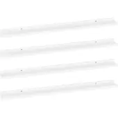 vidaXL Wandschappen 4 st 100x9x3 cm wit
