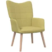 vidaXL Relaxstoel stof groen