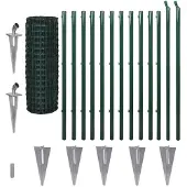 vidaXL Euro hek 25x1,2 m staal groen
