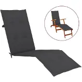 vidaXL Terrasstoelkussen (75+105)x50x4 cm antracietkleurig