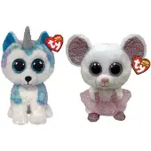 TY - Knuffel - Beanie Buddy - Helena Husky & Nina Mouse