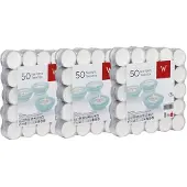 Trend Candles 150x Theelichten wit 4 branduren in zak - Waxinelichtjes