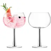 LSA International Gin Tonic Glas L.S.A. Gin Zilver 420 ml (2-Delig)