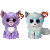TY - Knuffel - Beanie Buddy - Cassidy Cat & Opal Cat