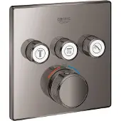 GROHE Grohtherm SmartControl - Thermostatische mengkraan, voor 3 functies, Hard Graphite 29126A00