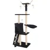 Reke Katten Krabpaal Saar - 50x35x138 cm - Zwart