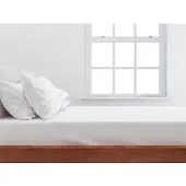 Zohome Zo home Satinado Hoeslaken Katoen Satijn 35cm Hoekhoogte - white 140x200cm