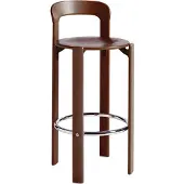 HAY Barstoel Rey High 4 Leg Base H75 Standard Glider Umber Brown