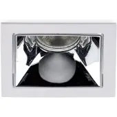 Groenovatie Inbouwspot Vierkant - Vast - 85 x 85 x 36 mm - Wit - Chroom