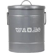 Label51 - Opbergdoos Wasmand - Grijs - 26x26x33cm