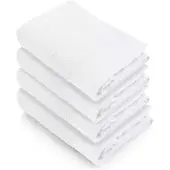 Walra handdoeken 60x110 Soft Cotton - 4-delig - Badhanddoeken 550 g/m² - 100% Katoen - Handdoekenset Wit