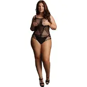 Le Désir - Kanten zwarte Teddy - Plus Size