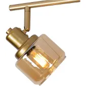 Lucide BJORN - Plafondspot (Plafondlamp) - 4xE14 - Mat Goud / Messing