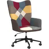 vidaXL Relaxstoel patchwork stof