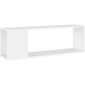 vidaXL Tv-meubel 100x24x32 cm bewerkt hout wit
