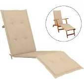 vidaXL Terrasstoelkussen (75+105)x50x4 cm beige