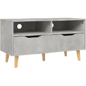 vidaXL TV-kast, betonkleur, 90x40x48,5 cm, houtvezelplaat