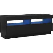 vidaXL Tv-meubel met LED-verlichting 100x35x40 cm zwart
