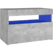 vidaXL Tv-meubel met LED-verlichting 60x35x40 cm betongrijs