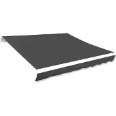 vidaXL Vervangingsdoek voor luifel 300x250 cm polyester grijs