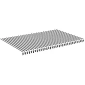 vidaXL Vervangingsdoek voor luifel 500x300 cm polyester antracietkleurig en wit