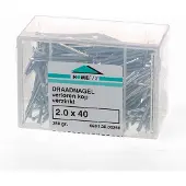 Hoenderdaal Draadnagel plat geruite kop gegalvaniseerd 2.4 x 45mm 350 gram