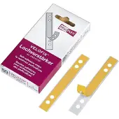 Veloflex Velofix Versterkingsringen Transparant Kunststof Zelfklevend 2003000 1,5 (B) x 10,5 (H) cm 50 Stuks