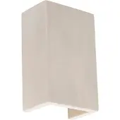 QAZQA Industriële wandlamp grijs beton rechthoek - Meaux
