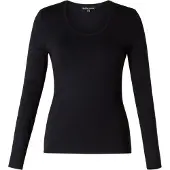 Base Level basic longsleeve Yaso donkerblauw female | Maat: 48