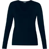 Base Level basic longsleeve Yare donkerblauw female | Maat: 38