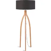Good&Mojo Bamboe LED Staande Lamp Annapurna | 1X E27 Max 60W | Dark Grey