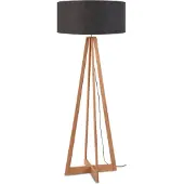 Good&Mojo Bamboe LED Staande Lamp Everest | 1X E27 Max 60W | Dark Grey