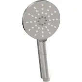 Brauer Brushed Carving thermostatische inbouw badkraan SET 02 met uitloop en 3-standen handdouche en doucheslang en wandaansluitbocht RVS geborsteld PVD