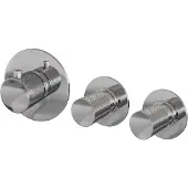 Brauer Chrome Carving inbouw badkraan met 3 standen handdouche chroom
