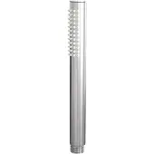 Brauer Brushed Carving thermostatische inbouw badkraan SET 01 met uitloop en staaf handdouche en doucheslang en wandaansluitbocht RVS geborsteld PVD