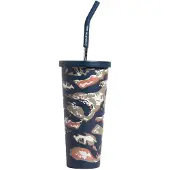 United By Blue Lakeside Camo 24 OZ / 650 ML Blue Tumbler || Maat: 0.650